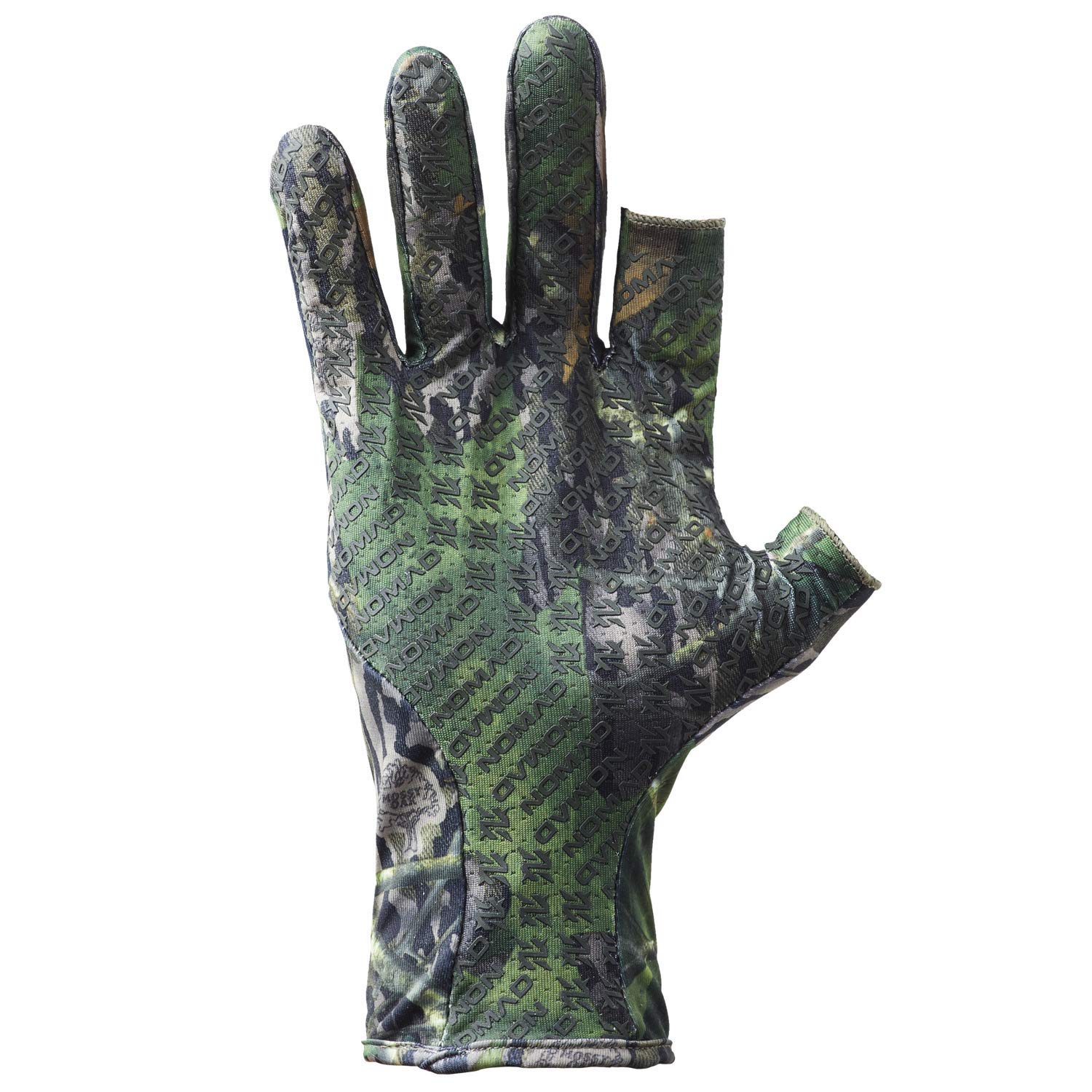 Nomad Mens Fingerless Turkey Glove | Camo Fingerless Hunting Glove, Mossy Oak Shadowleaf, Large-X-Large