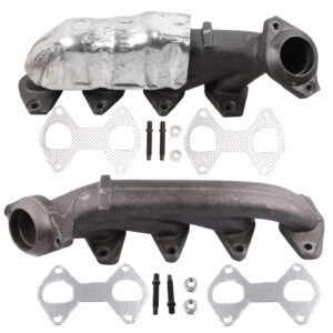 MOSTPLUS 674-695 Driver & 674-694 Passenger Exhaust Manifold Compatible for Ford F150 Expedition Lincoln Mark LT(Set of 2)