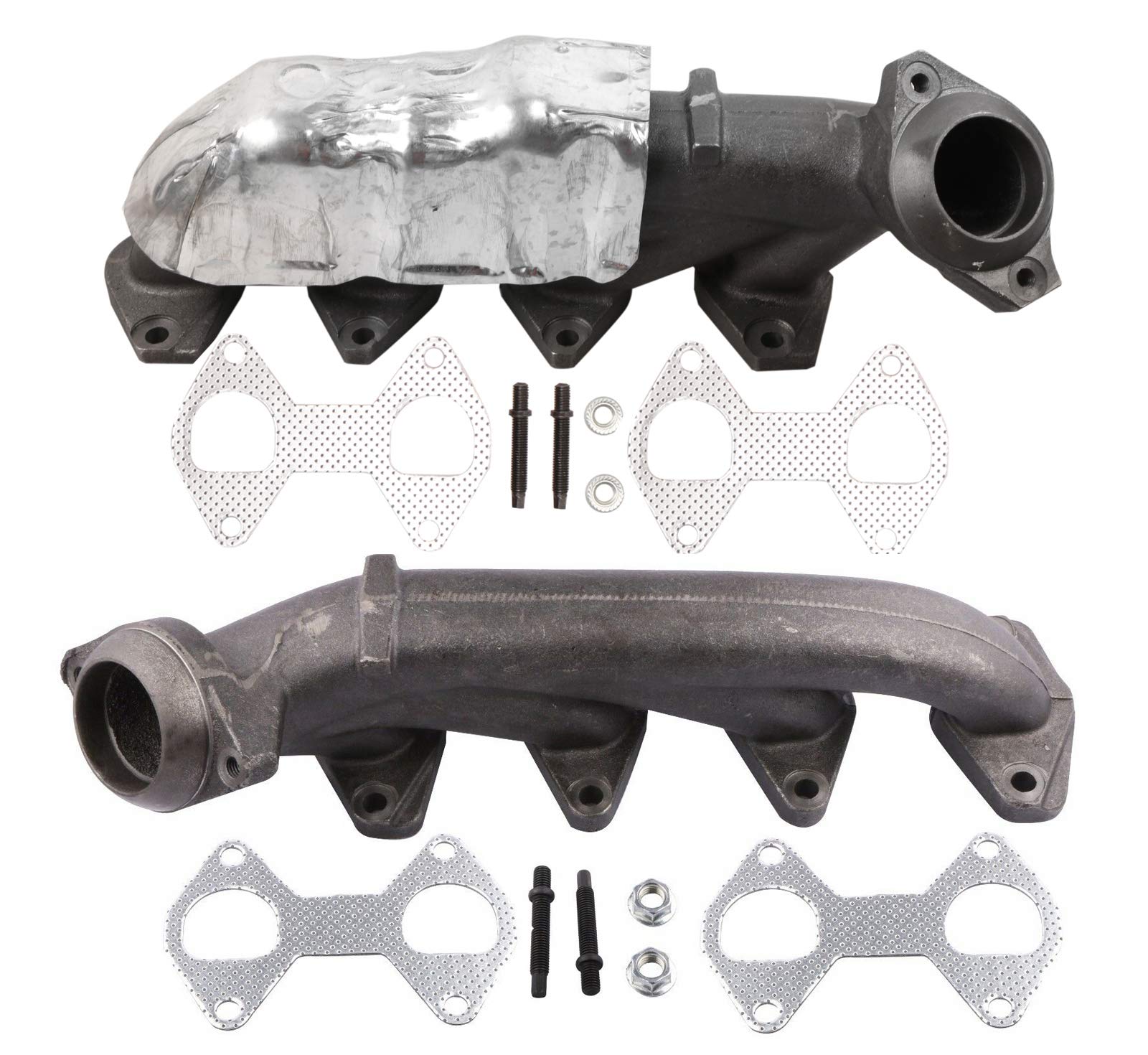 MOSTPLUS 674-695 Driver & 674-694 Passenger Exhaust Manifold Compatible for Ford F150 Expedition Lincoln Mark LT(Set of 2)