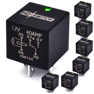 (6 pack) hd switch waterproof relay w/led power indicator upgrade replaces toro exmark 1-643275, 643275, e643275 - dielectric grease included