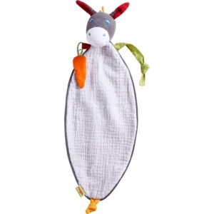 HABA Cuddly Donkey Snuggly Lovey Baby Blankie