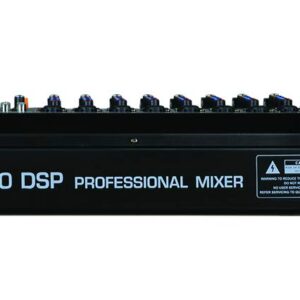 Audio2000'S AMX7374 12-Channel Audio Mixer with 320 DSP Sound Effects, Stereo Sub Out with Sub-Out Level-Control Fader, Level-Control Faders on All Channels, and USB/Computer Interface