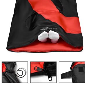 Sleeping Bag | 3 Season Warm & Cool Weather - Summer Spring Fall Lightweight Waterproof for Adults Kids - Camping Gear Equipment, Traveling, Hiking, and Outdoors