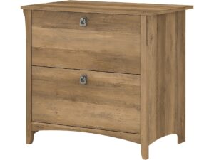 bush saf132rcp-03 salinas 2-drawer lateral file cabinet, letter/legal, reclaimed pine, 31.73-inch