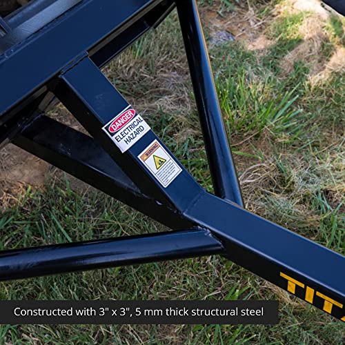 Titan Attachments 20 FT Economy Telescoping Hydraulic Skid Steer Truss Boom with 120-inch Reach