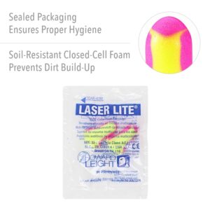 Howard Leight by Honeywell - R-01204 Laser Lite High Visibility Disposable Foam Earplugs, Pack of 1 (50 Pairs),Yellow