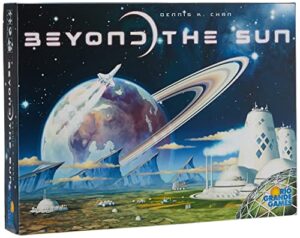 rio grande games: beyond the sun, strategy board game, base game, 2 to 4 players, 90 to 120 minute play time, for ages 14 and up