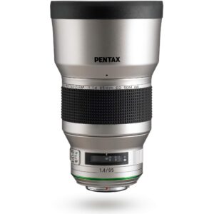 Pentax HD PENTAX-D FA*85mmF1.4ED SDM AW Silver Edition: Limited Quantity Prime Telephoto Lens from The New-Generation, Star-Series Lens Featuring The Latest PENTAX Lens Coating Technologies (23550)