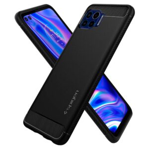 Spigen Rugged Armor Designed for Motorola One 5G Case (2020) - Matte Black