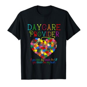 Daycare Provider Childcare Cute Heart Teacher Appreciation T-Shirt