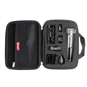 hermitshell travel case for hatteker hair clipper beard trimmer kit waterproof usb rechargeable 5 in 1