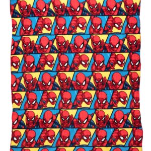 Spiderman Fleece Throw Blanket - Fun Superhero Fleece Throw Blanket for Girls & Boys, Soft & Cozy Plush Lightweight Fabric Bed Cover, Cool Bedroom Decor, Kids Throw Blanket - Size 45”x 60”