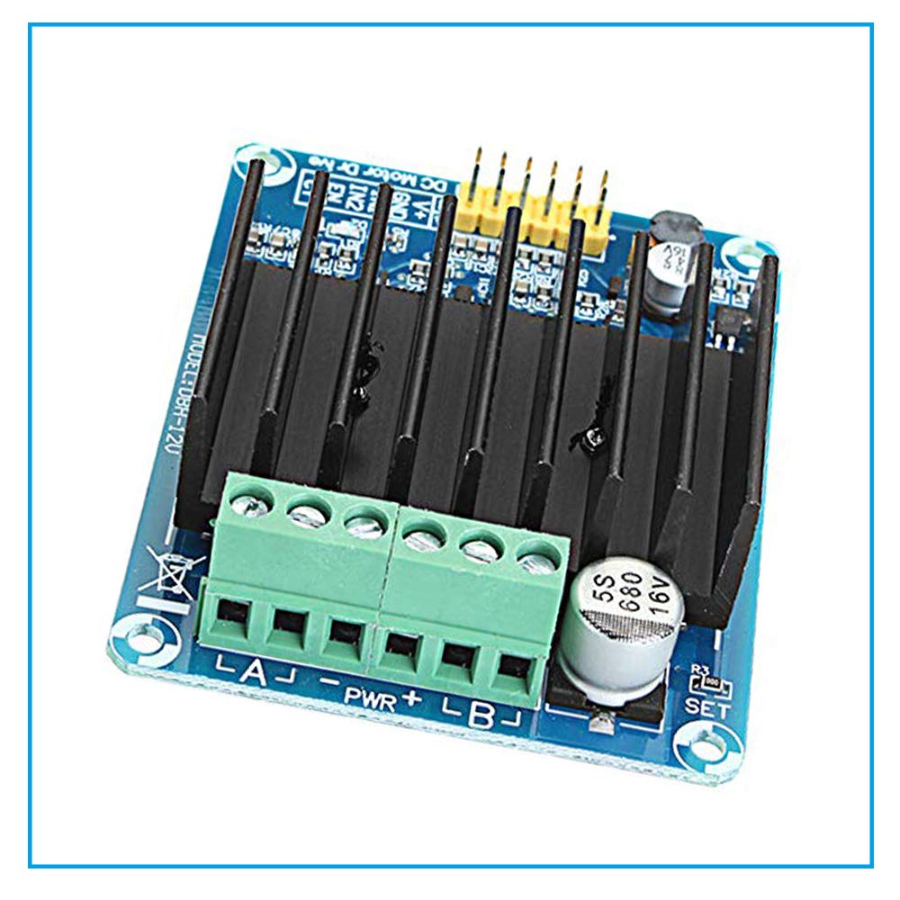 WSDMAVIS 1Pcs DC 5-12V 30A Dual Channel Motor Drive Controller Board H-Bridge PWM Speed Control Module for Arduino