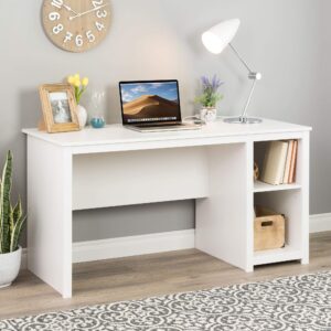 prepac sonoma home office desk, 56", white