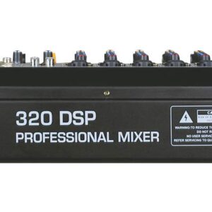 Audio2000'S AMX7373 Eight-Channel Audio Mixer with 320 DSP Sound Effects, Stereo Sub Out with Sub-Out Level-Control Fader, Level-Control Faders on All Channels, and USB/Computer Interface