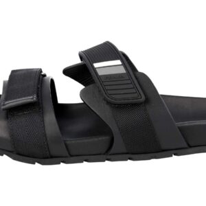 Prada Men's 2X3002 Black Leather Sandals US 8 / EU 7 (41)