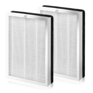 25 replacement filter for 25 air purifier s1/w1/b1, 3-in-1 true hepa activated carbon filter