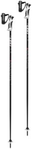leki bold lite s ski pole pair - black/red 120
