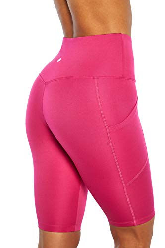 Bally Total Fitness Fiona Pocket Tummy Control 11" Bermuda Short, Fuchsia Red, Medium