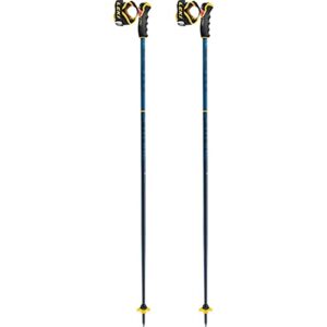 leki spitfire 3d ski pole pair - blue/mustard 125