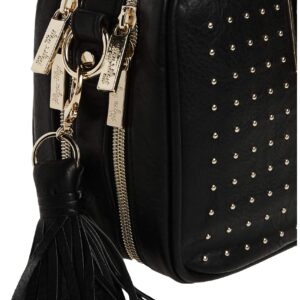 Chelsea + Cole for Itzy Ritzy Crossbody Diaper Bag - Includes 6 Pockets, Changing Pad & Tassel; Black with Sweetheart Print