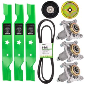 8TEN Deck Rebuild Kit for Husqvarna 54 inch RZ5422 RZ5424 Zero Turn Mowers Blade Spindle Belt Idler