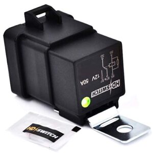 hd switch 12v 50a upgrade waterproof relay replaces john deere hella 4rd 931 410, 4rd 931 410-08 007794301 h41410081 933332201 w/led indicator upgrade & free dielectric grease