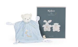kaloo perle - 4 knots comforter bear - blue - 20 cm