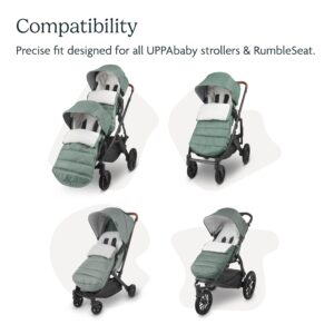 UPPAbaby CozyGanoosh Footmuff / Easily Attaches to UPPAbaby Strollers + RumbleSeat / Ultra-plush, Weather-Proof / Greyson (Charcoal Mélange)