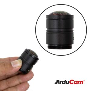 Arducam 120 Degree Ultra Wide Angle CS Lens for Raspberry Pi HQ Camera, 3.2mm Focal Length with Manual Focus