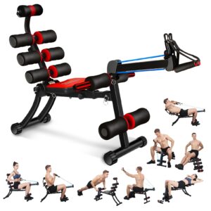 mbb 22 in 1 wonder master core & abdominal workout chair,foldable & adjustable rowing machine,22 ways to exercise,fitness equipment for home gym sports