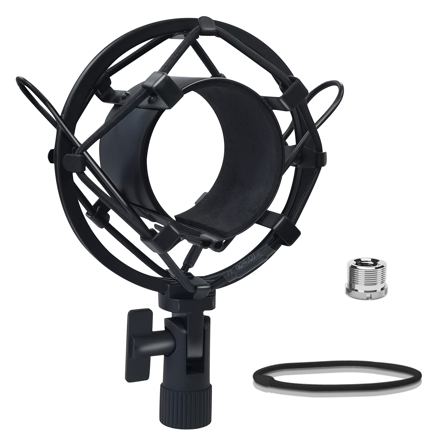 Boseen Microphone Shock Mount Mic Holder, Anti-Vibration Suspension Shock Mount Mic Holder Clip for 43mm-47mm Diameter Condenser Microphone