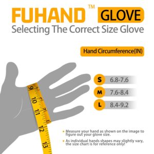 JM-FUHAND ESD Anti Static Gloves for PC Building,Carbon Fiber PU Coated Finger Anti-Static Gloves, to Protect The Safety of Computer Installation and Repair(Large 2 Pairs)