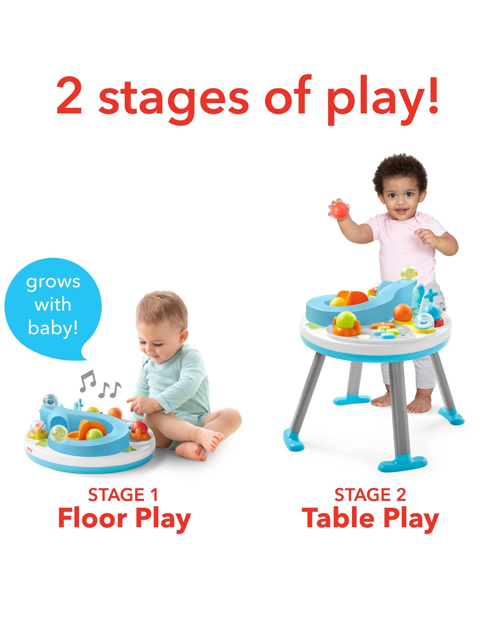 Skip Hop Let's Roll 2-in-1 Baby Activity Table, Explore & More