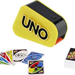 Mattel Games UNO Attack Card Game for Family Night with Card Launcher Featuring Lights & Sounds and Mega Hit Rule (Amazon Exclusive)