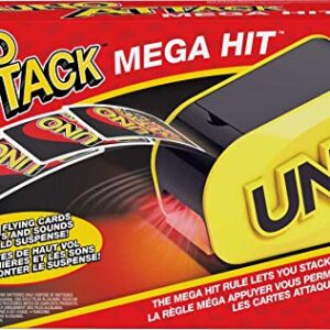 Mattel Games UNO Attack Card Game for Family Night with Card Launcher Featuring Lights & Sounds and Mega Hit Rule (Amazon Exclusive)