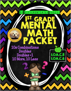 1st grade mental math strategies practice