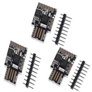 AOICRIE 3pcs Digispark Kickstarter ATTINY85 General Micro USB Development Board Module Compatible