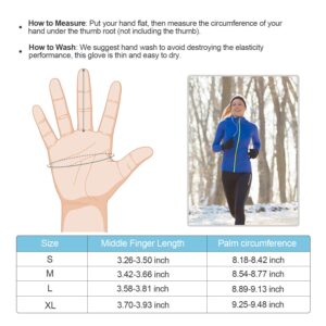 SkyGenius Winter Gloves for Men Women, Thermal Gloves Anti Slip Touchscreen Cold Weather Warm Gloves for Cycling Running Biking Driving Hiking(S)