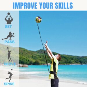 PodiuMax Solo Volleyball Training Equipment Aid, Improve Serving, Setting & Spiking Skills, for Beginners and Pro