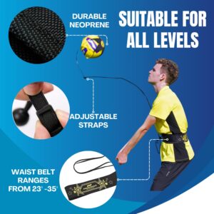 PodiuMax Solo Volleyball Training Equipment Aid, Improve Serving, Setting & Spiking Skills, for Beginners and Pro