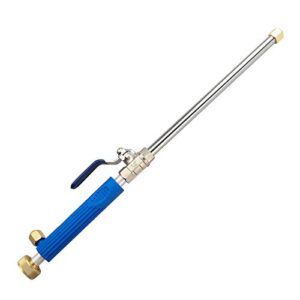 YunGuoGuo High Pressure Power Washer Sprayer Wand with Flexible Hose Nozzle, 39'' Hydro Jet Power Washer Cleaning Tool, Wand Lance for Gutter Patio Car Pet Window Glass Blue