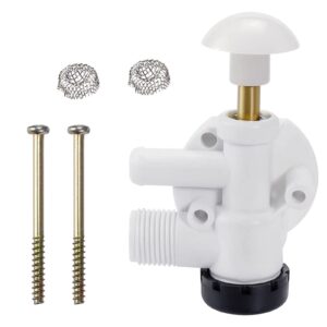 beaquicy 385314349 rv water valve kit upgraded toilet water valve assembly replacement for dom-etic sealand vacuflush toilet models
