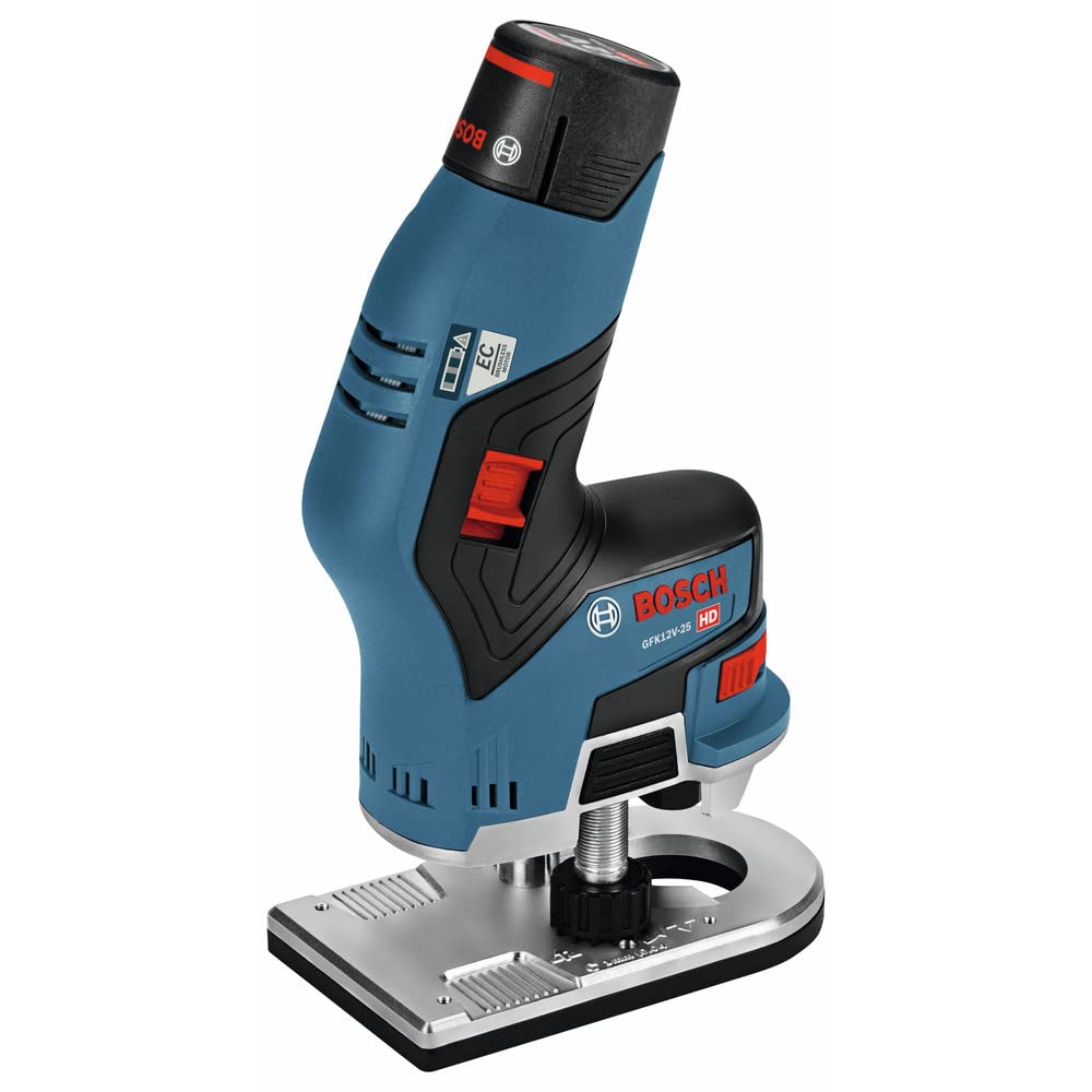 Bosch GKF12V-25N-RT 12V Max Brushless Lithium-Ion 1/4 in. Cordless Palm Edge Router (Tool Only) (Renewed)