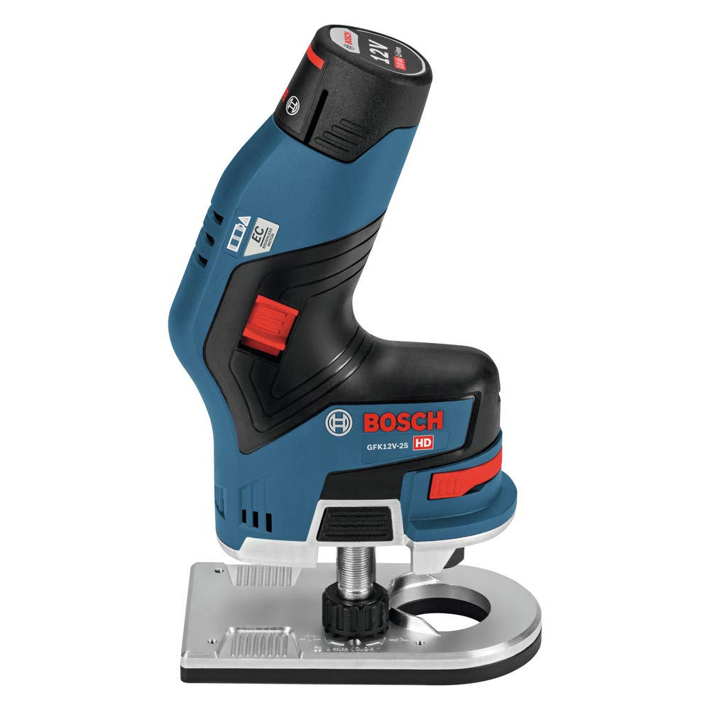 Bosch GKF12V-25N-RT 12V Max Brushless Lithium-Ion 1/4 in. Cordless Palm Edge Router (Tool Only) (Renewed)