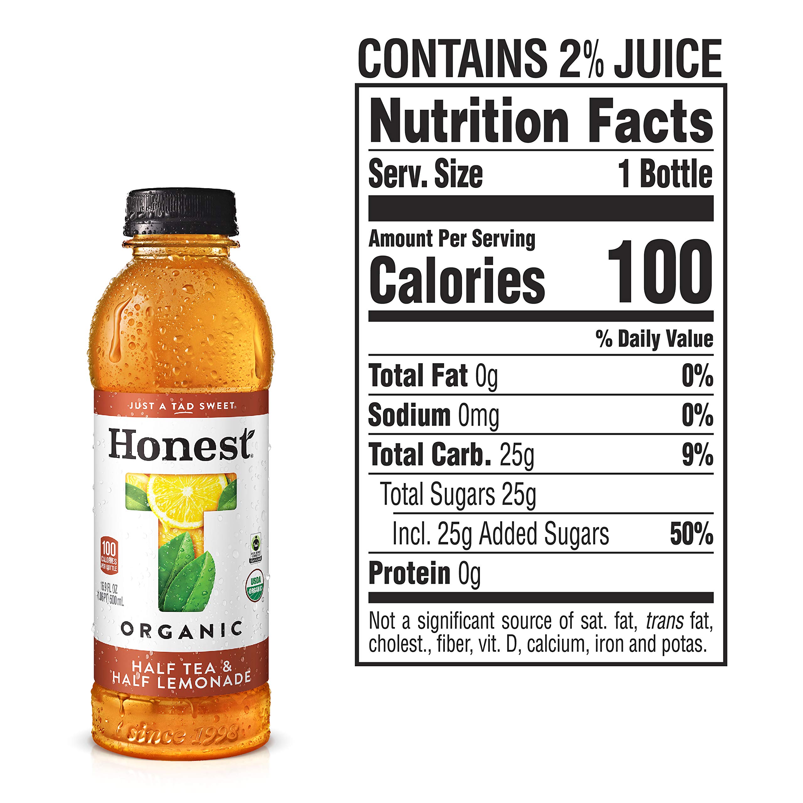 Honest Tea Variety Pack (Honey Green, Peach Oolong, Half & Half), 16.9 Fl Ounce Bottles (12 Pack), Variety Pack, 16.9 Fl Ounce