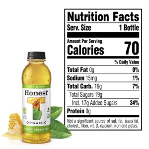 Honest Tea Variety Pack (Honey Green, Peach Oolong, Half & Half), 16.9 Fl Ounce Bottles (12 Pack), Variety Pack, 16.9 Fl Ounce