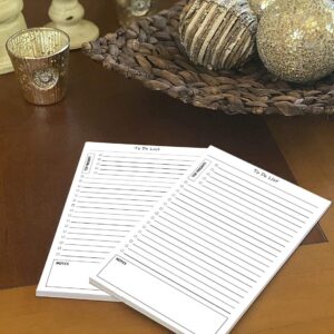 TO DO List Notepads (2 Pack, 50 Pages Each) Planner Pads. ToDo Checklist w/Priority & Note Sections. Organize & Track Projects, Clients or Daily Tasks. 5.5 X 8.5, A5 Sheets. Made in the USA.