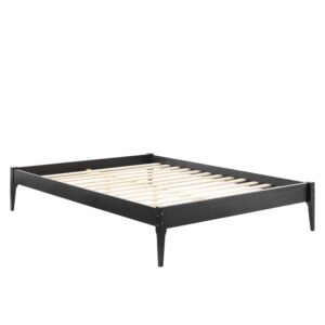 modway mod-6244-blk june twin wood platform bed frame, black