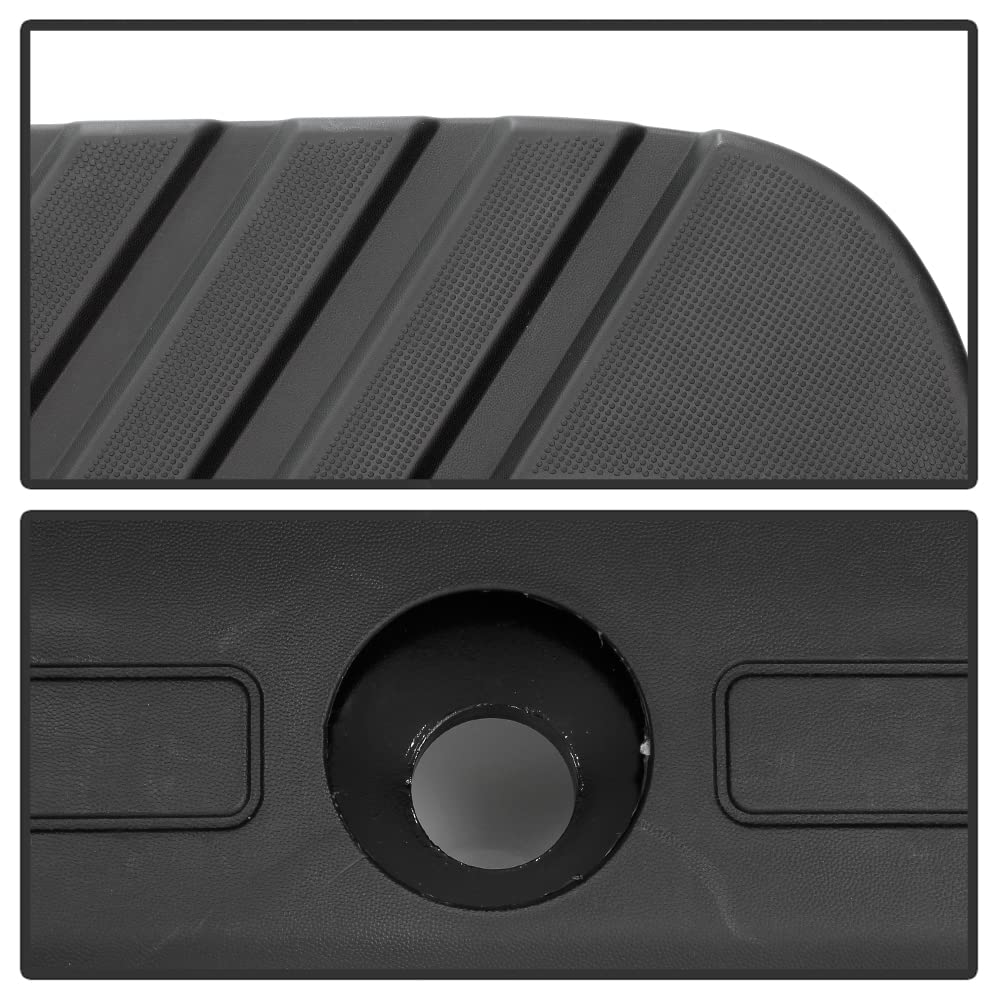 ACANII - For 2009-2014 Ford F150 Pickup Styleside Bed w/o Sensor & Hitch Hole Black Steel Complete Rear Bumper Assembly